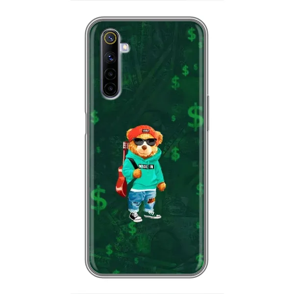 Чехол с рисунком «Крутой Тедди» для Realme 6 Чехол с рисунком «Крутой Тедди» для Realme 6