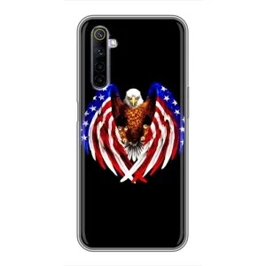 Чохол Прапор USA для Realme 6 (Крила США)