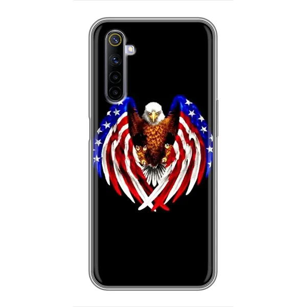 Чехол с рисунком «Крылья США» для Realme 6 Чехол с рисунком «Крылья США» для Realme 6