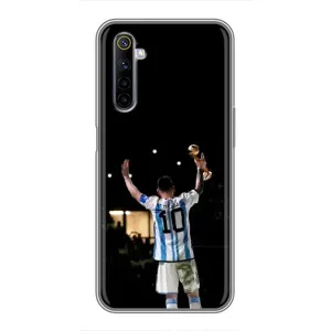 Чехлы Лео Месси Аргентина для Realme 6 (Лео Чемпион)