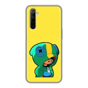 Чехол Бравл Старс для Realme 6 (Леон (LEON))