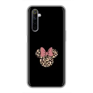 Чехол с леопардовым принтом на Realme 6 (Леопардовая Минни)