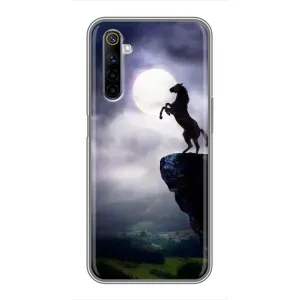 Чехлы с изображением разных животных для Realme 6 (Лошадь)
