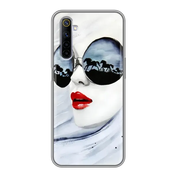 Чехол с рисунком «Любительница коней» для Realme 6 Чехол с рисунком «Любительница коней» для Realme 6