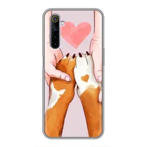 Чехол (ТПУ) Милые собачки для Realme 6 (Любовь к собакам)