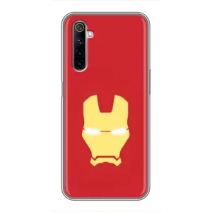 Чехол Супергерой Железный человек на Realme 6 (Man)