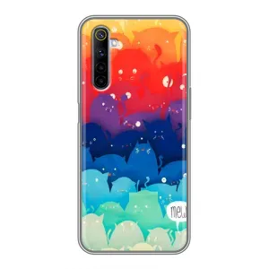 Силиконовый чехол с котиком для Realme 6 (Mew)
