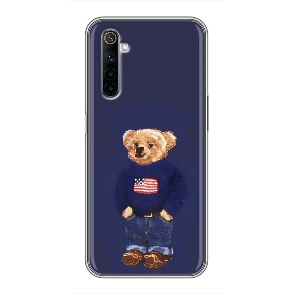 Чехол с рисунком «Мишка USA» для Realme 6 Чехол с рисунком «Мишка USA» для Realme 6