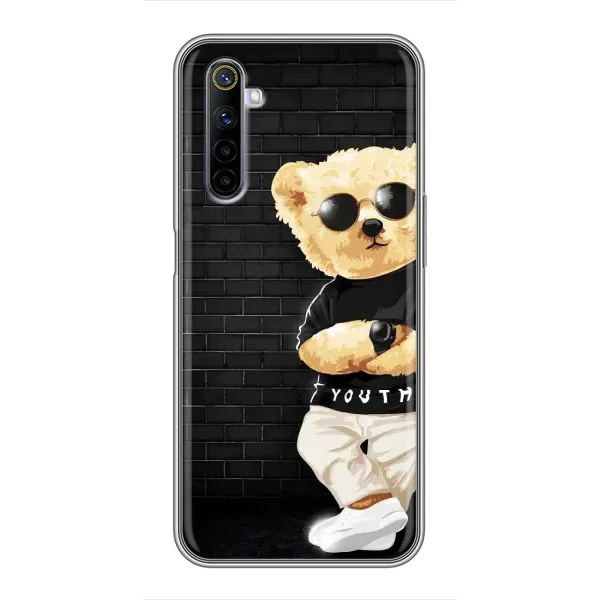 Чехол с рисунком «Мишка в очках» для Realme 6 Чехол с рисунком «Мишка в очках» для Realme 6