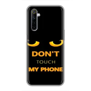 Чехол с Прикольным принтом на Realme 6 (Не трогай мой телефон)