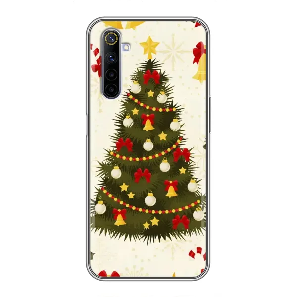 Чехол с рисунком «Новогодний принт» для Realme 6 Чехол с рисунком «Новогодний принт» для Realme 6