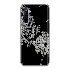 Силиконовый Чехол с одуванчиками на Realme 6 (Одуванчики)