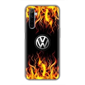 Чехол "Фольксваген" для Realme 6 (Огненный Лого)