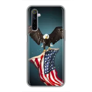 Чохол Прапор USA для Realme 6 (Орел і прапор)