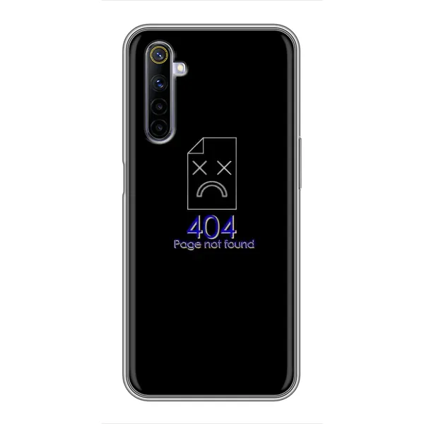 Чехол с рисунком «Ошибка 404» для Realme 6 Чехол с рисунком «Ошибка 404» для Realme 6