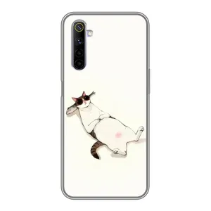Чехол на тематику: Коты для Realme 6 (Отдых)