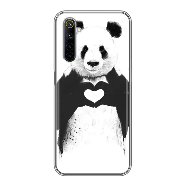 Чехол с рисунком «Панда» для Realme 6