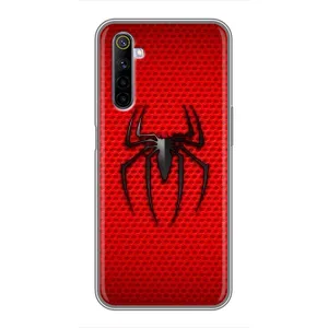 Чехол Супергерой Человека Паука на Realme 6 (Паук марвел)