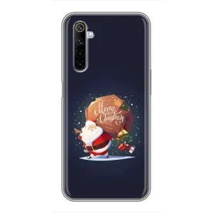 Чохол Санта Клаус для Realme 6 (Подарунки від Санти)