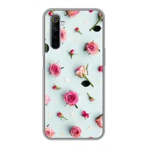 Чехлы с принтом Розочки для Realme 6 (Разные цветы)