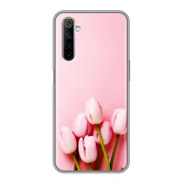 Чехол с рисунком «Розовые тюльпаны» для Realme 6 Чехол с рисунком «Розовые тюльпаны» для Realme 6