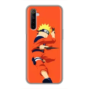 Чехлы с принтом Наруто на Realme 6 (Силуэт Наруто)