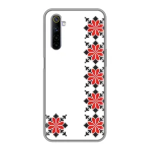 Силиконовый Чехол на Realme 6 с картинкой Вышиванки (Силуэт вышиванки)