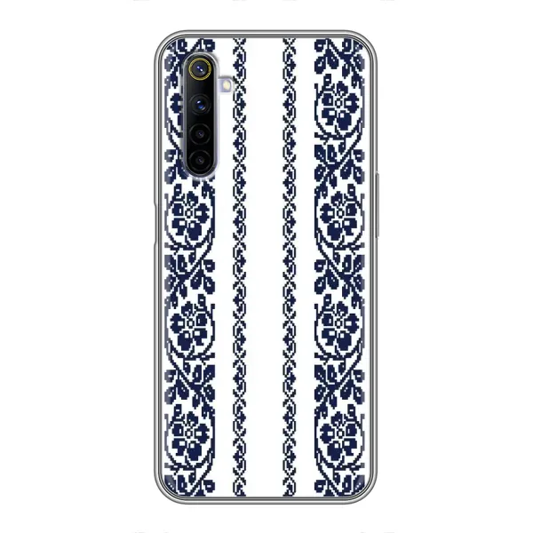 Чехол с рисунком «Синяя вышиванка» для Realme 6 Чехол с рисунком «Синяя вышиванка» для Realme 6