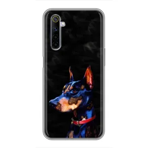 Бампер для Realme 6 с картинкой "Песики" (Собака Мопс)