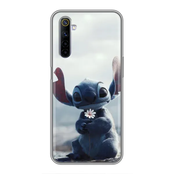 Чохол з малюнком «Стіч з квіткою» для Realme 6 Чохол з малюнком «Стіч з квіткою» для Realme 6