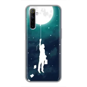 Чехол (ТПУ) с планетами на Realme 6 (To The moon)