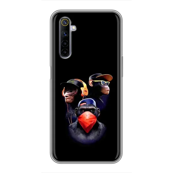 Чехол с рисунком «Три обезьяны» для Realme 6