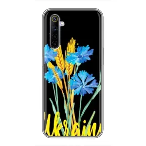 Чехол на Realme 6 Украинский дизайн (Ukraine в цветочках)