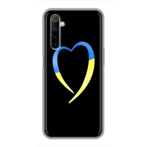 Силиконовый Чехол на Realme 6 (Я-Украина) (Украинское сердце)