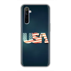 Чехол Флаг USA для Realme 6