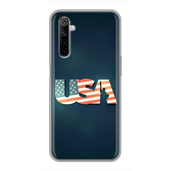 Чехол с рисунком «USA» для Realme 6 Чехол с рисунком «USA» для Realme 6