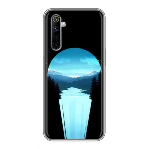 Літній Чохол на Realme 6 (Синій Водоспад)