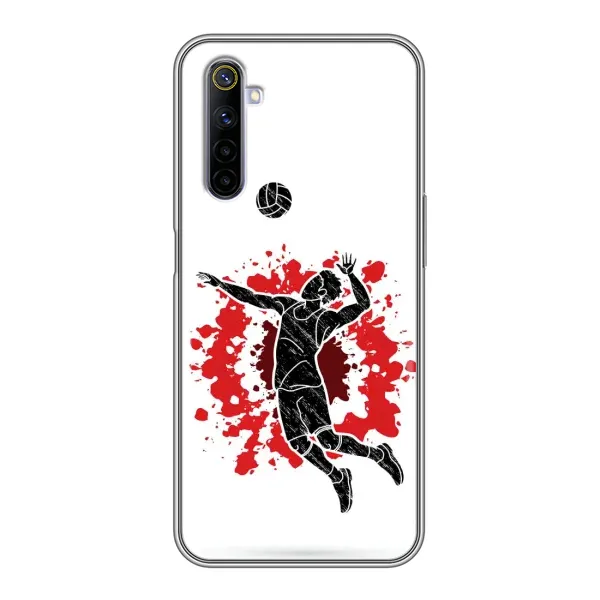 Чехол с рисунком «Волейболист» для Realme 6 Чехол с рисунком «Волейболист» для Realme 6