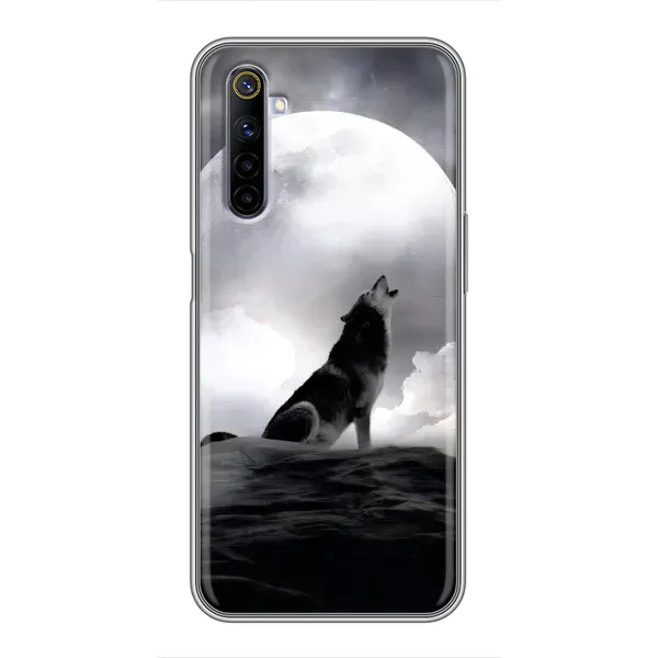 Чехол с рисунком «Волк и луна» для Realme 6 Чехол с рисунком «Волк и луна» для Realme 6