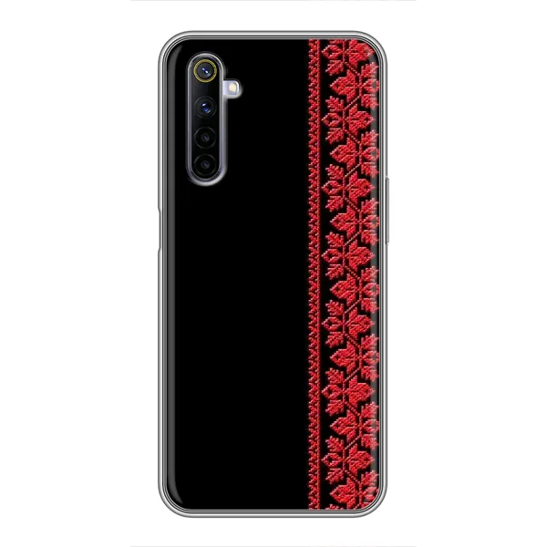 Чехол с рисунком «Вышиванка на черном» для Realme 6 Чехол с рисунком «Вышиванка на черном» для Realme 6