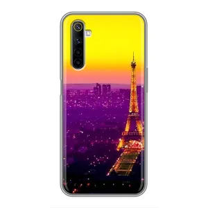 Чехол с Эйфелевой башней на Realme 6 (Яркая башня)