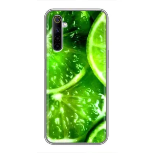 Чохол з зображенням смачної їжі для Realme 6 (Яскравий Лайм)