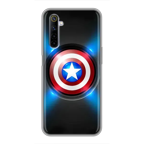 Чехол с рисунком «Яркий Щит Капитана» для Realme 6 Чехол с рисунком «Яркий Щит Капитана» для Realme 6