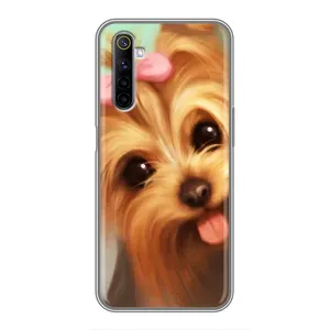 Чехол (ТПУ) Милые собачки для Realme 6 (Йоршенский терьер)