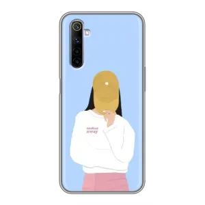 Силиконовый Чехол на Realme 6 с картинкой Стильных Девушек (Желтая кепка)