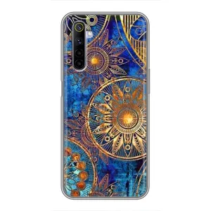 Чехлы со смыслом для Realme 6 (Золотые узоры)