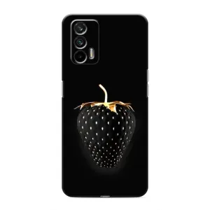 Чохол з зображенням смачної їжі для Realme 7 Pro (Чорна полуниця)