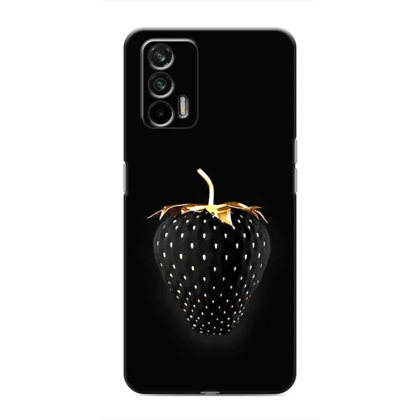 Чехол с рисунком «Чёрная клубника» для Realme 7 Pro