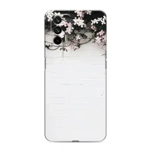 Чехлы с тематикой "ЦВЕТЫ" на Realme 7 Pro (Цветы на стене)