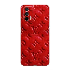 Текстурний Чохол Louis Vuitton для Реалмі 7 Про (Червоний ЛВ)